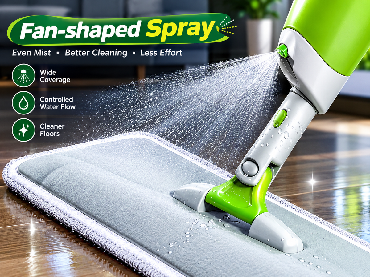 Stainless Steel Microfiber Floor Cleaning Spray Mop