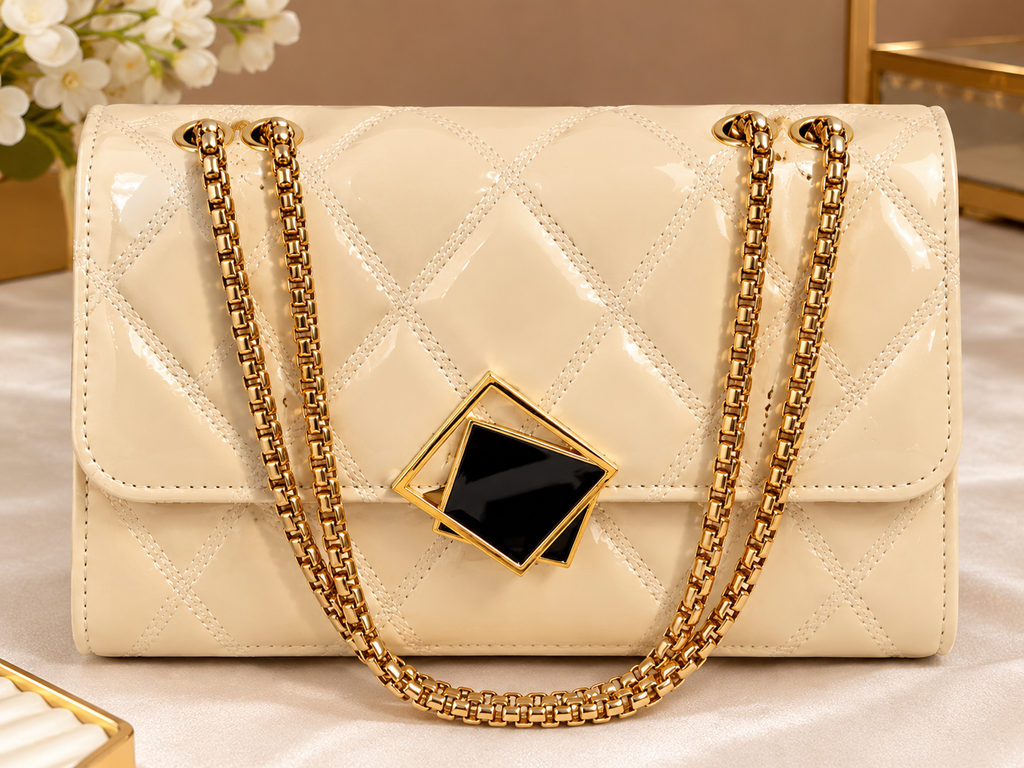 Cross Body Sling Bag for Women with Gold Chain (NEW PRODUCT)