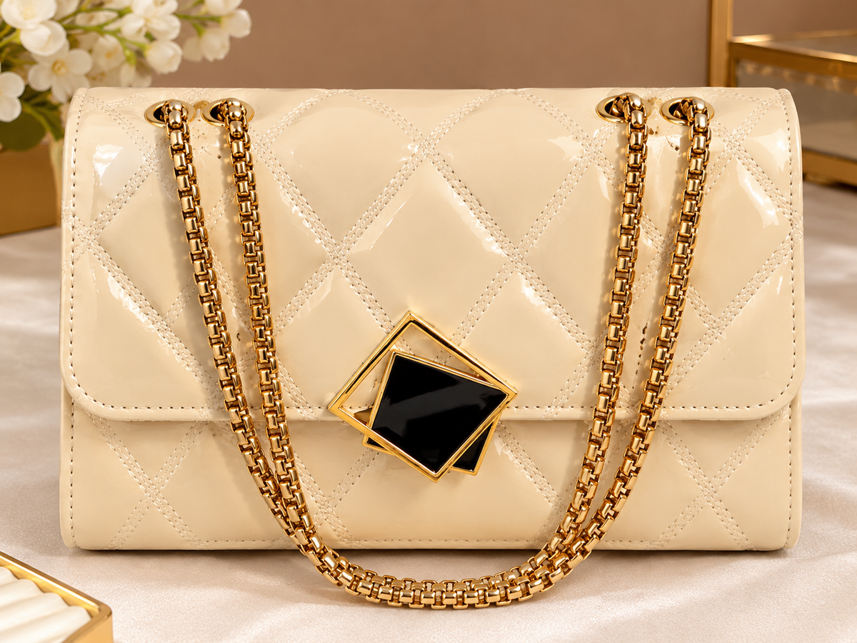Cross Body Sling Bag for Women with Gold Chain (NEW PRODUCT)