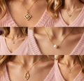shimmering beautifull pack of 6 necklaces for girl & women