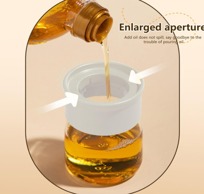 Oil Dispenser for Kitchen, 2 IN 1 Oil Dispenser Bottle (pack of 2)