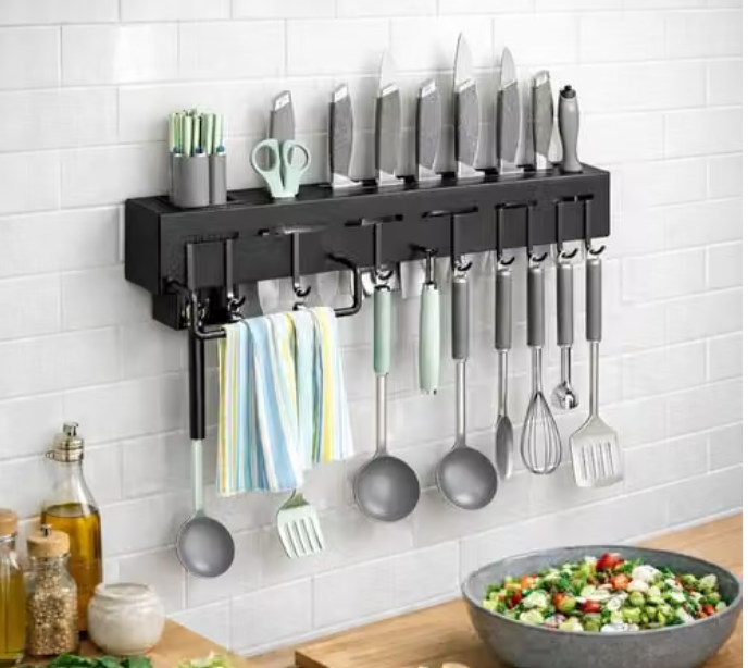 Kitchen Shelf Wall Mount Knife Holder,T