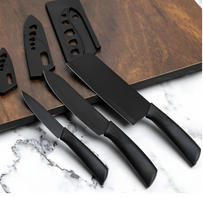 Stainless Steel 3 Pieces Professional Kitchen Knife Set