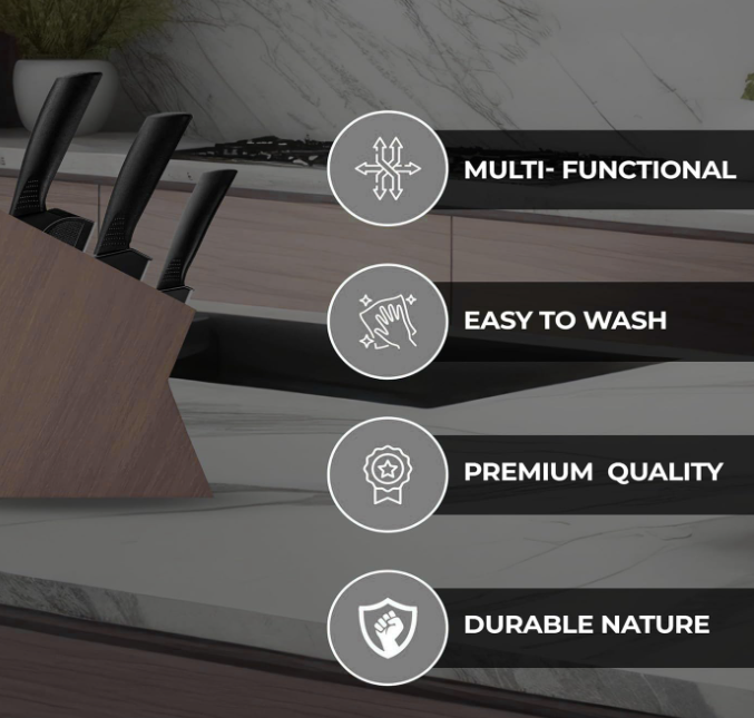 Stainless Steel 3 Pieces Professional Kitchen Knife Set